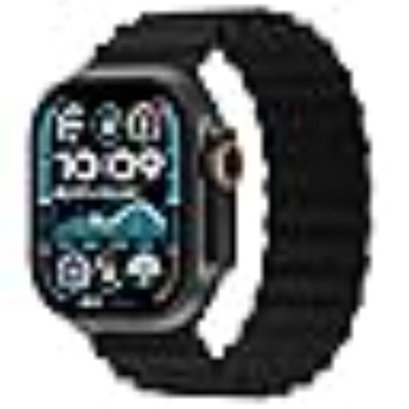 Apple Watch Bands Compatible White and Black 2 Watch Bands Stretch Ribbed Medium - Picture 6 of 14
